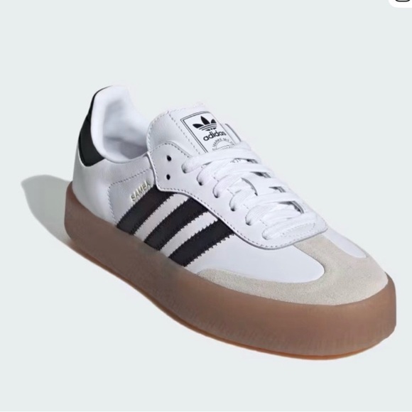 adidas Shoes - adidas Samba Platform Sneaker - White, Black, Gum.. USED GOOD CONDITION